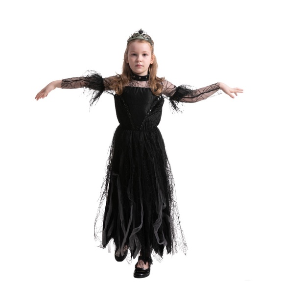 Spooktacular Creations Black Princess Kids Costume Sz Small - Picture 1 of 2